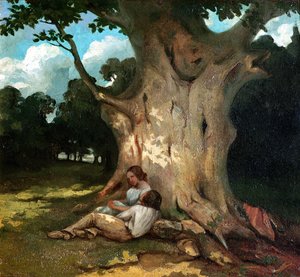 大きなオーク 作： Gustave Courbet